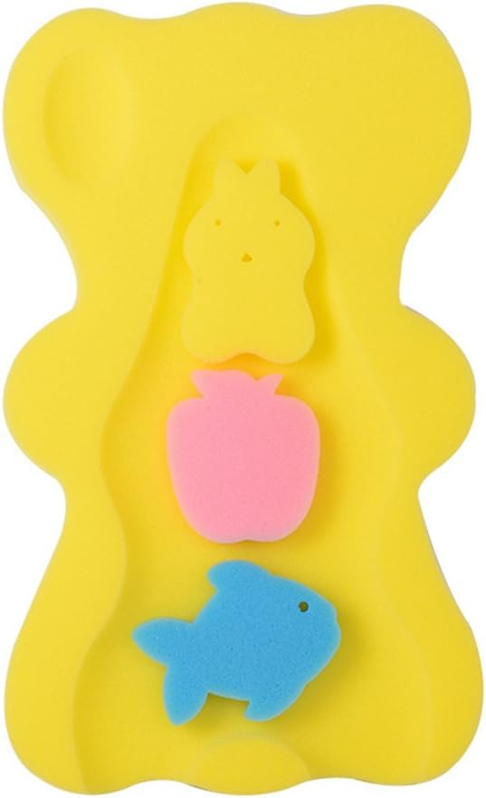 Alftek Baby Infant Soft Bath Sponge Seat Anti-Slip Foam Mat Body Support Cushion Pad Bathroom Supplies