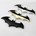 Dealetech DIY Bat 3D Metal Sticker Auto Car Motorcycle Logo Badge Emblem Tail Decals (silver)