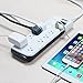 BESTEK Surge Protector Power Strip with Quick Charge 4-Port Smart USB Charging Station, 8 AC Outlets 6.6-Foot Cord