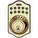 LockState RemoteLock 5i WiFi Electronic Deadbolt Door Lock - Polished Brass - Aspen (LS-DB5i-PB-A)