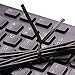 Sago Brothers Twist Ties 500 Pcs Reusable and Durable Plastic Black Bread Ties 5 Inches
