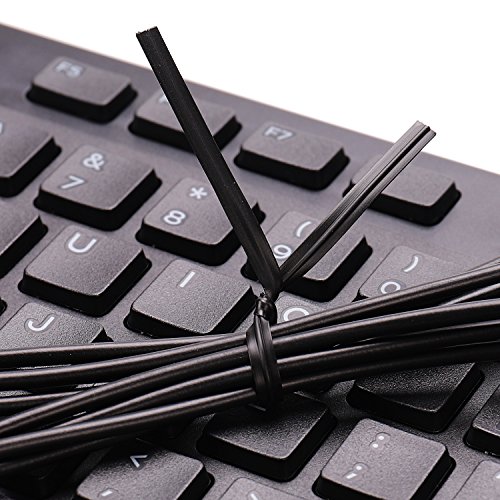 Sago Brothers Black Twist Ties 1000pcs, 5" Plastic Cable Ties