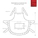 NEOVIVA Kitchen Aprons for Women with Pockets,Cooking Aprons for Women,Vintage Apron for Baking BBQ and Gardening,Mother's Day Gifts,Unique Gifts for Bakers and Cooks