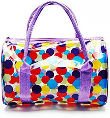 TZWNS Toiletry Bags Multifunction Clear PVC Cosmetic Bag Makeup Pouch Waterproof Travel Organizer Case (purple flower)