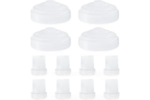 Hranio 12PCS Breast Pump Parts, Duckbill Valves Compatible with Momcozy m5 Replacement Parts Momcozy Breast Pump Accessories Mom Cozy m5 Replacement Parts 8PCS Duckbill Valves 4PCS Silicone Diaphragm