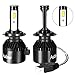 H7 LED Headlight Bulb 2Pcs AUDEW 72W 8000Lumens 6000K Cool White with COB Chips Super Bright All-in-One Conversion kit -2 Year Warranty