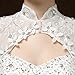 Clover Bridal Vintage High Collar Pearl Wedding Dress for Bride White Under 100