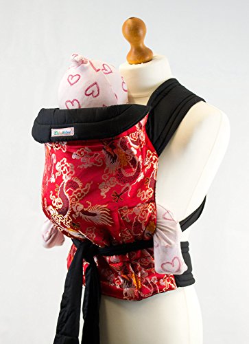 Palm and Pond Mei Tai Baby Sling Carrier - Oriental Red Pattern Palm and Pond Mei Tai Baby Sling Carrier - Oriental Red Pattern
