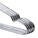 ECROCY 20 Pack Stainless Steel Strong Metal Wire Hangers Clothes Hangers 16.5 Inch 4mm Thickness Gage Hanger Organizer