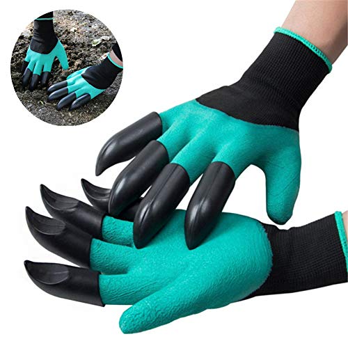 WenSha Garden Genie Gloves with Claws on Each Hand Waterproof Digging Gloves for Gardening 1 Pair - Thumbnail 7