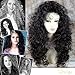 Amazing Sexy Wild Untamed Long Curly Wig Black Brown Ladies Wigs WIWIGS