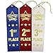 1st – 2nd – 3rd Place Swimming Award Ribbons – 75 count value pack. 25 each Blue Red White - Includes Event card and string – Made in the USA