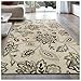 Superior Jacobean Collection Area Rug, 8mm Pile Height with Jute Backing,  Beautiful Floral Pattern, Fashionable and Affordable Woven Rugs, 8' x 10' Rug