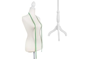 PETGIRL Female Dress Forms Mannequin Torso for Sewing Manicanequin Body Tripod Stand for Clothing Dress Jewelry Display