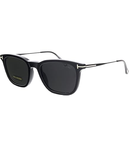 Amazon.com: Tom Ford - FT0751 Shiny Black Square Men Sunglasses