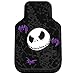 LA Auto Gear Nightmare Before Christmas Jack Skellington Purple Bats and Cross Bones Tim Burton Disney Front & Rear Car Truck SUV Seat Rubber Floor Mats Set - 4PC