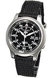 Seiko Men's SNK809 Seiko 5 Automatic Stainless Steel Watch with Black Canvas Strap