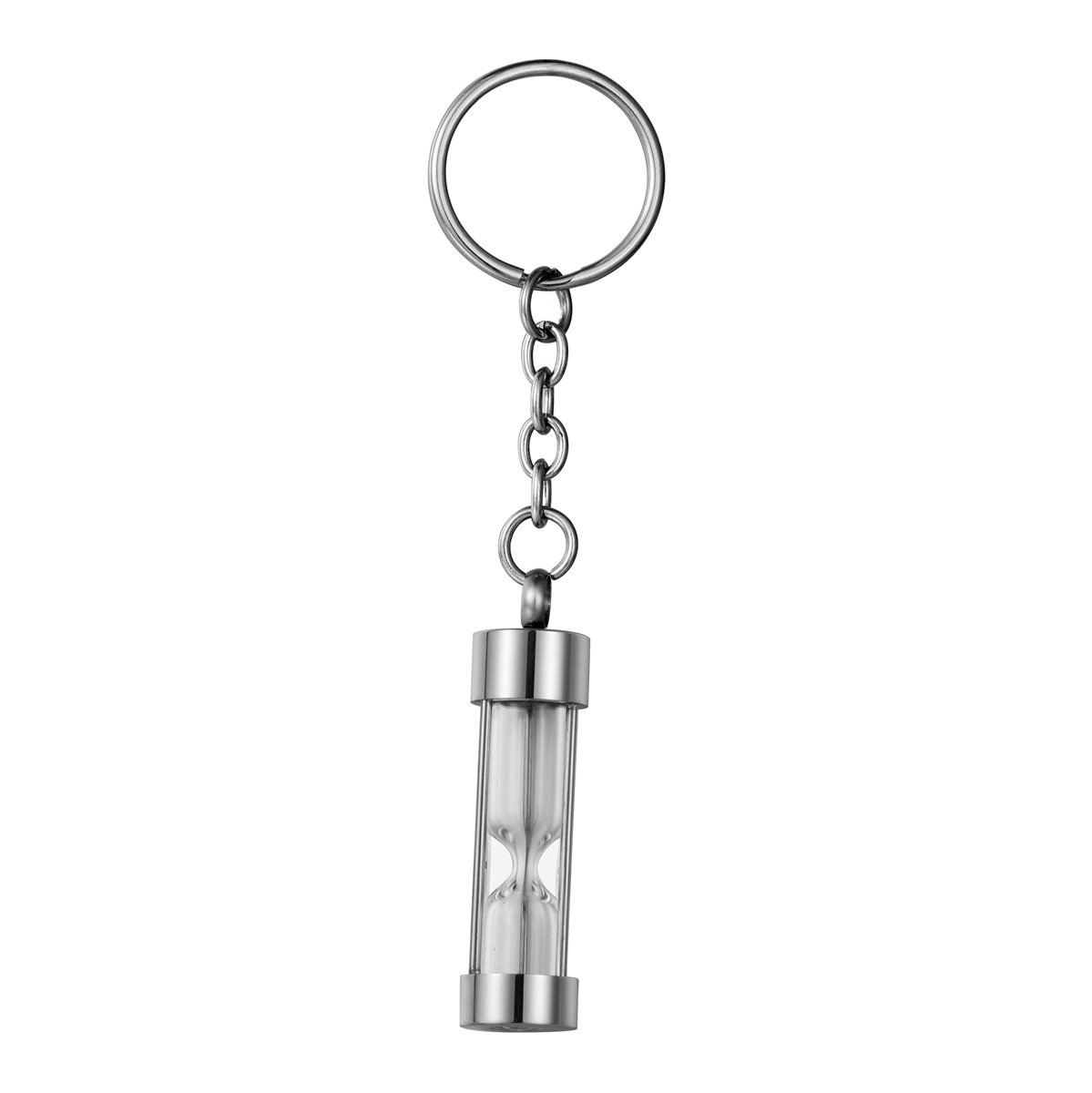 ZCBRISK Cylinder Hourglass Ashes Holder Memorial Keepsake Cremation Jewelry Urn Pendant Keychain