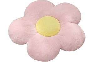 QWINEE Soft Dog Cat Bed Mat Flower Pillow Flower Shaped Throw Pillow Butt Cushion Room Bedroom Sofa Chair Decor Cosy Sleeping Bed Pillow for Small Medium Dog Puppy Kitten Kitty(Pink 23")