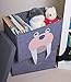 Clever Creations Cute Walrus Stackable Storage Organizer Collapsible Storage Box Any Room | Perfect Size Chest for Organizing Dog Toys, Clothes, Shoes and More!