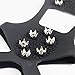 YUEDGE 10 Steel Studs Ice And Snow Antiskid Crampons Ice cleats Ice grippers traction Cleats(Black L)