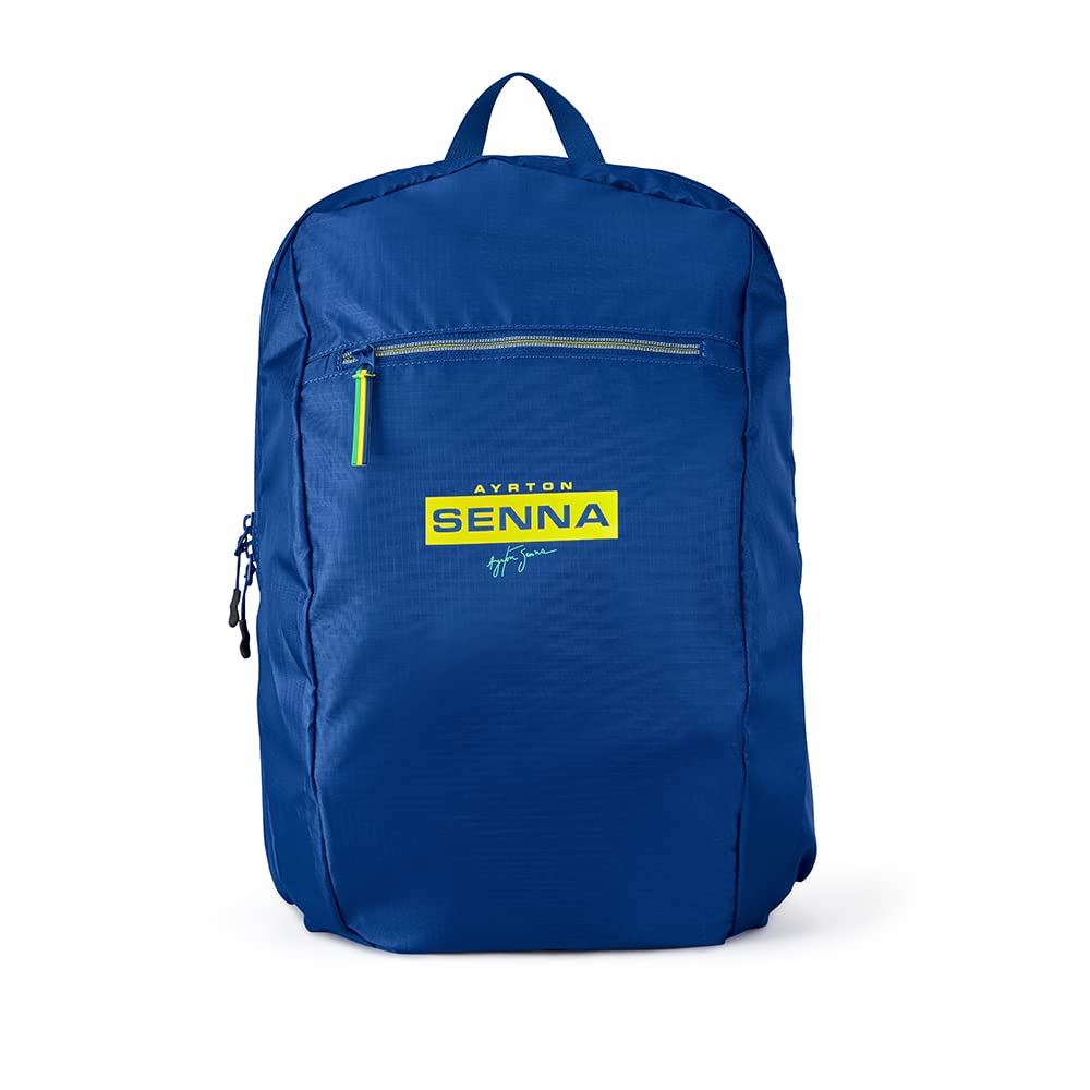 Fuel For Fans Ayrton Senna Packable Backpack - Navy, Blue, Modern