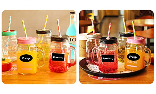 130 Chalkboard Labels,Airbay Reusable Chalkboard Stickers with 1 Erasable Chalk Markers For Mason Jars, Wine Glasses and Best Organize Your Home or Kitchen