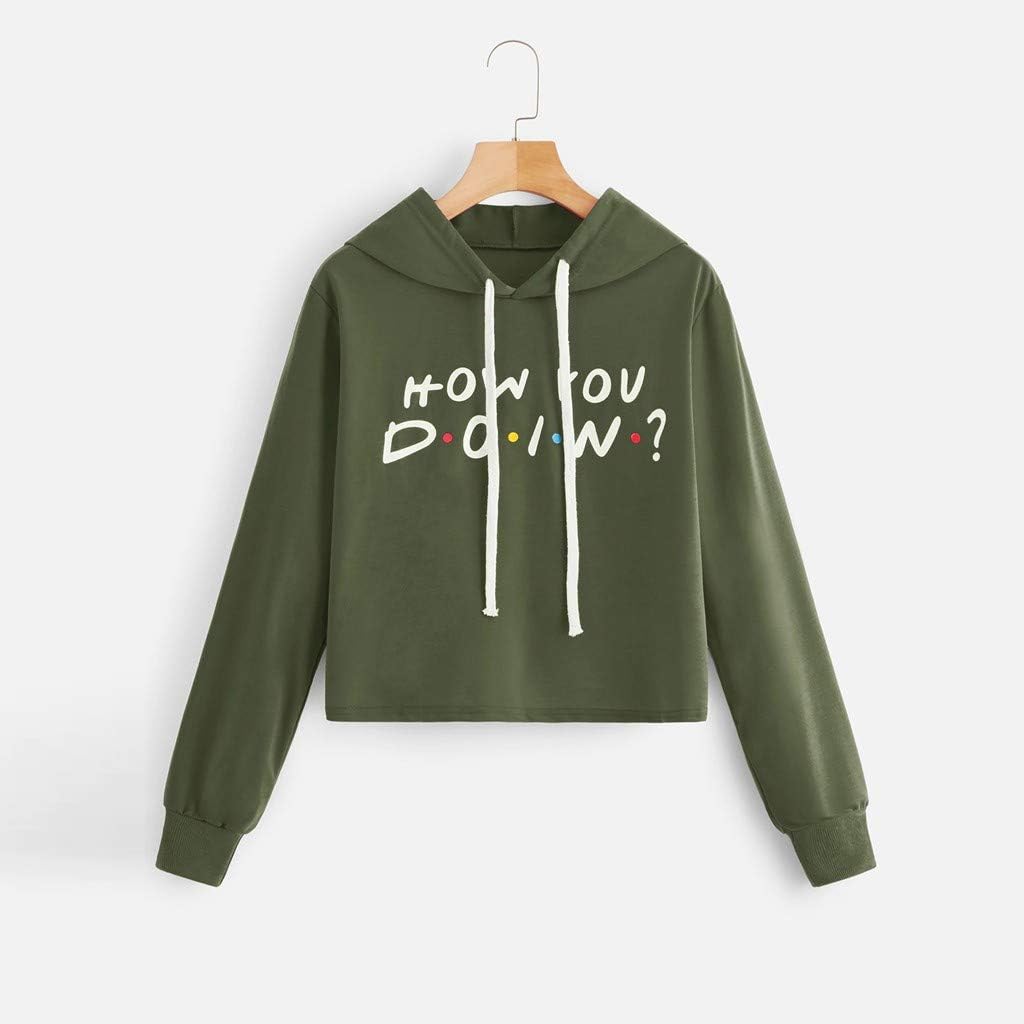 letter print crop hoodie