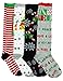 Caramel Cantina Knee High Festive Holiday Christmas Socks 4-Pack