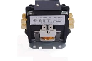 BlueNatHxRPR 2 Pole Air Conditioner Contactor Condenser Contactor Compressor Contactor FLA 40 Amp 24V Coil