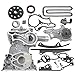 CNS HD Timing Chain Kit (2 Heavy Duty Metal Guide Rails & Bolts) with Timing Cover, & Water Pump Compatible with 85-95 Toyota 2.4L 4Runner Pickup Celica 4-Cylinder Engine 22RE 22REC