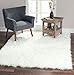 Silky Soft Faux Fur Rug, 5 ft. x 7 ft. White Fluffy Rug, Made in France, Sheepskin Area Rug, Rectangle Rug for Living Room, Bedroom, Kid's Room, or Nursery, Home Décor Accent with Non-Slip Backing
