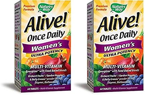 Nature's Way Alive Once Daily Women's Multi Vitamin 60 tab (2pack)