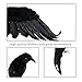 IMOSA Realistic Crow Decoration Crow Décor Crow Decoys Halloween Black Feather Raven 1 Pack Large Crow Prop Outdoor Halloween Décor (1 Pack Large)