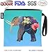 QOGiR Reusable Snack Bags and Sandwich Bags with Handle(Colorful Elephant)