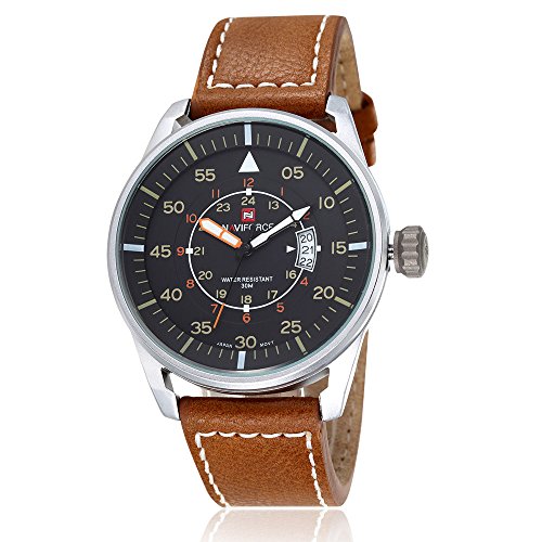 Naviforce men s analog quartz classic business wrist wa…