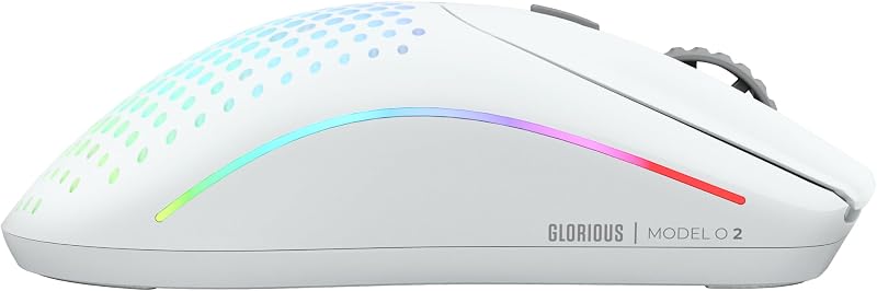 Model O 2 Wireless Gaming-Maus, 68g, BAMF 2.0 Sensor, in Mattweiß