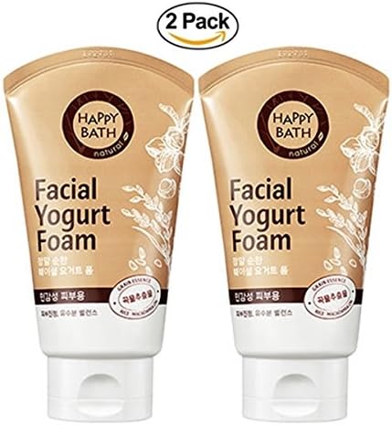 [HAPPYBATH] Facial Yogurt Foam Cleansing 120g X 2 Pack (For Sensitive Skin)