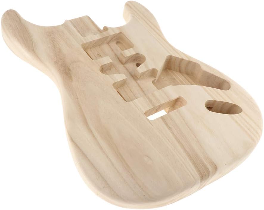 Unfinished Guitar Body Sycamore Wood For ST Electric Guitars Replacement Set in, DIY Guitars