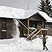 SNOWPEELER Classic Roof Rake for Snow Removal - 20 ft. Roof Snow Removal Tool - Snow Rake for House Roof - Snow Roof Rake - Snow Removal for Roof - Telescopic Heavy Duty Snow Shovel for Rooftop
