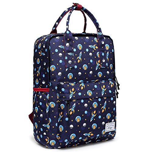 Preschool Backpack for Boys, Kasqo Toddler Kids Unique Backpack for Kindergarten Children Lightweight Daypack with Chest Strap in Astronaut