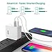 RAVPower 24W Dual USB C Type-C 5V 3A Charger Charging Station Fast Charger for MacBook, Galaxy S8 / Note8 & iSmart USB Output for iPhone 8 / 8 Plus / X and More (White)