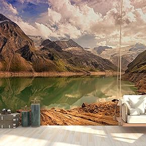Wall Mural Magnificent Mountain View Removable Wallpaper Wall Sticker for Bedroom Living Room - 66x96 inches