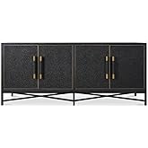 Moe's Home Collection MAKO Faux Leather Sideboard Black Color
