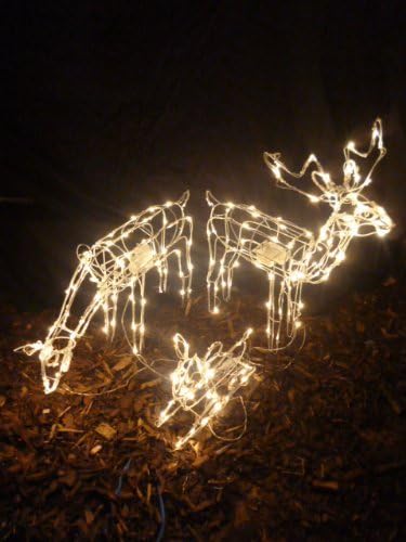 Christmas Concepts Set Of 3 Animated Light Up Reindeer Family