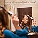 SwanMyst Curling Iron 1 Inch Ceramic Tourmaline Barrel, Hair Curling Wand with Anti-Scald Insulated Tip, Dual Voltage, 265°F - 430°F for All Hair Types with Heat Resistant Glove