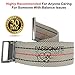 Transfer Belt - 2 for 1 Physical Therapy Gait Belt with Metal Buckle. 60 inch Beige Plus a Bonus 70 inch Black Strap. Never Worry About Having The Wrong Size Or Equipment Again.