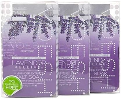 VOESH New York - Lavender Relieve 4-in-1 DIY Spa Pedicure Set - 3 Sets
