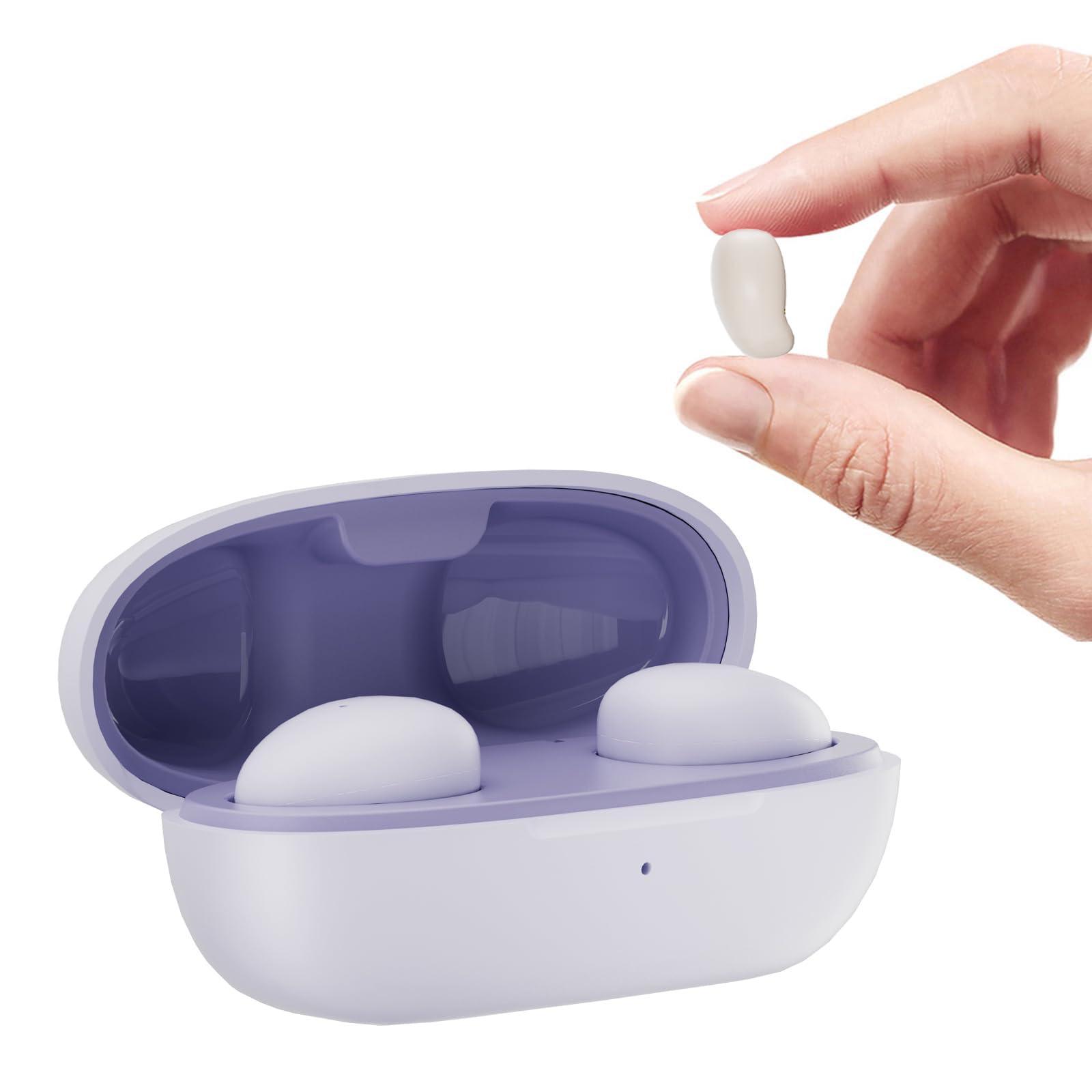 Xmenha Invisible Sleep Earbuds for Side Sleepers Wireless Discreet Small Earbuds For Sleep Bluetooth Smallest Tiny Mini Micro Ear Buds For Small Ears Comfortable Ear Buds Hidden Headphones for Work