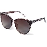 LVIOE Oversized Polarized Sunglasses for Women Trendy Large Cat Eye UV Protection Shade LS1627s